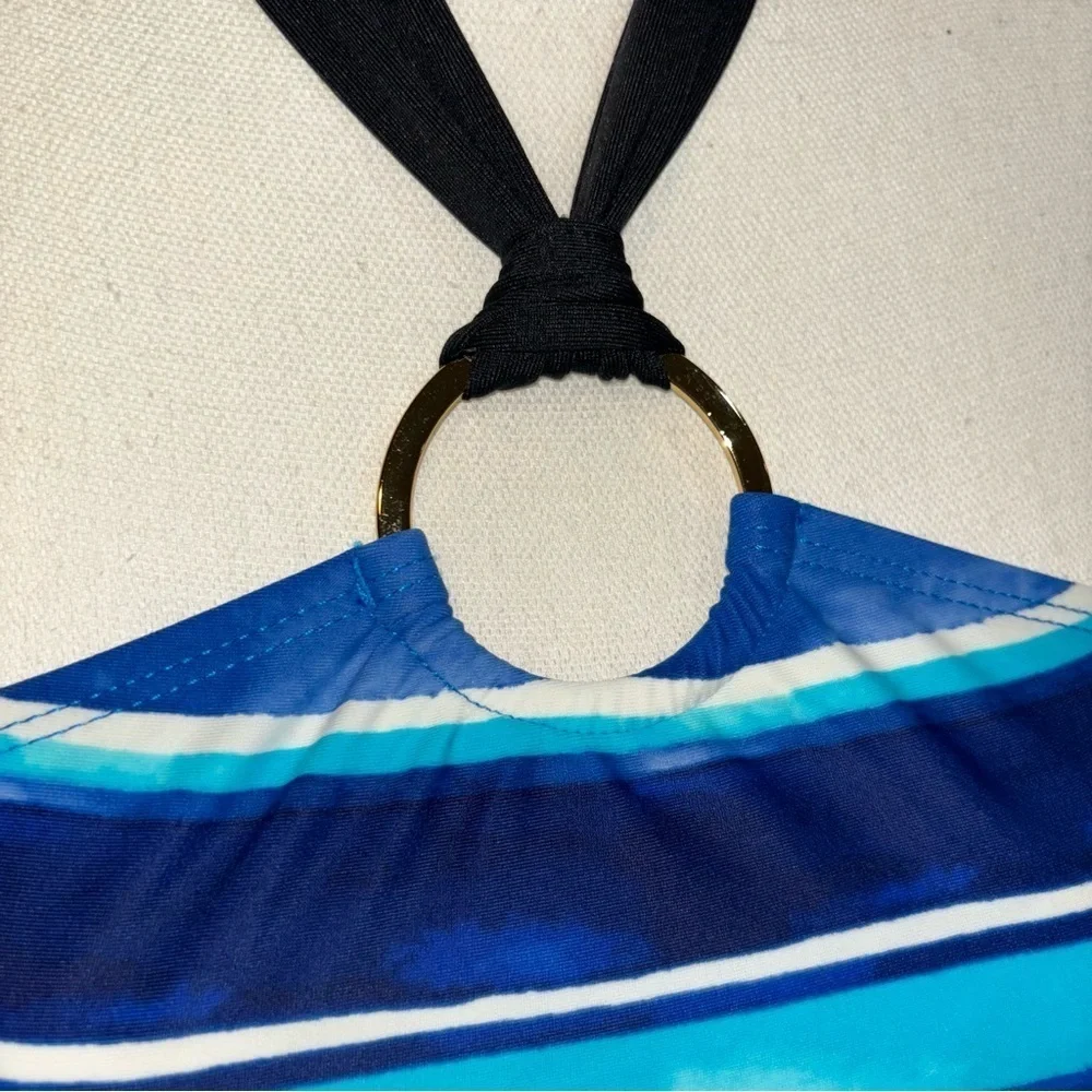 Chaps Tankini, sz 6 - Picture 4 of 9